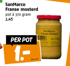  sanmarco franse mosterd pot kilo 