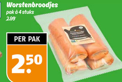  4 250 worstenbroodjes pak stuks 