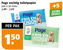  page vochtig toiletpapier 150 pak stuks fris schoon verzorgend verrijkt aloe vera kamille 5 zegels 