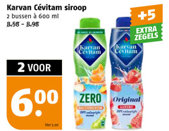  karvan cevitam limonadesiroop 2 100 600 siroop bussen ml 5 zegels liter zero original ally 