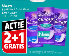  always maandverband inlegkruisjes 1 2 3 30 pakken stuks protect fresh normal combinatie bally kassa 33 34 