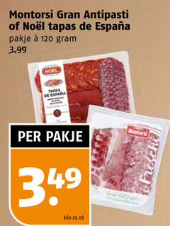  tapas 120 antipasti pakje 3.99 noel espana kilo 