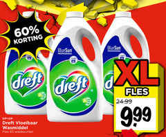  dreft wasmiddel 60 professional vloeibaar fles wasbeurten xl 