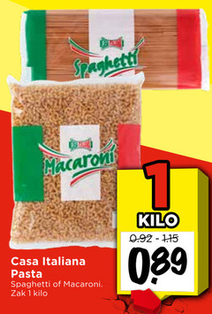  pasta 1 spaghetti macaroni casa italiana zak kilo 