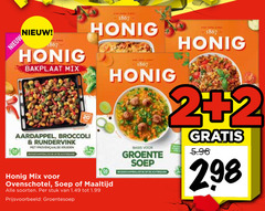  honig maaltijdmix soep 2 20 1867 bakplaat mix aardappel broccoli rundervinken provencaalse kruiden ovenschotel maaltijd soorten stuk groentesoep basis groente 