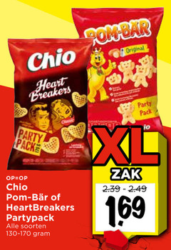 chio zoutjes heart breakers party pom bear heartbreakers partypack soorten bar original pack xl zak 