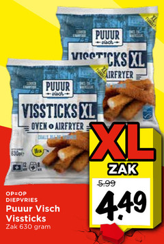  vissticks xl oven airfryer diepvries zak 5.99 