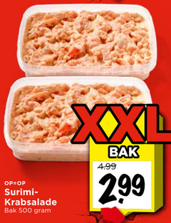  salade 500 surimisalade krabsalade bak xxl 