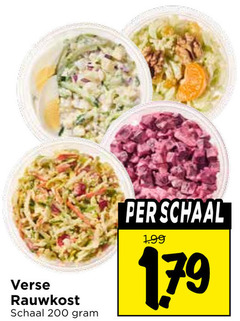  200 verse rauwkost schaal 