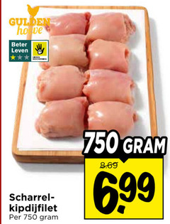  kipdijfilet 750 gulden beter leven scharrelei 