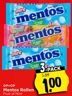  mentos snoep 3 mint fruit best millen just natur rollen 1 00 
