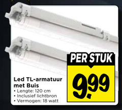  tl-armatuur 18 120 led armatuur buis lengte cm lichtbron vermogen watt stuk 