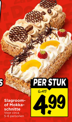  mokkaschnitt slagroomschnitte slagroom mokka schnitte circa personen stuk 
