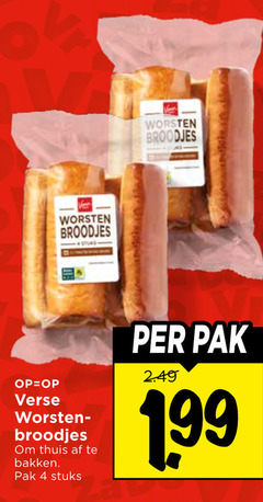  worstenbroodjes 4 worsten broodjes verse thuis bakken pak stuks 