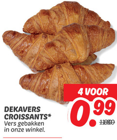  croissants 4 dekavers vers gebakken 
