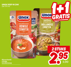  unox soep 1 2 zak ml groenten romige tomaten zongedroogde tomaat mascarpone basilicum vezels rijkgevuld hollandse erwten katenspek rookworst tomatensoep stuks 