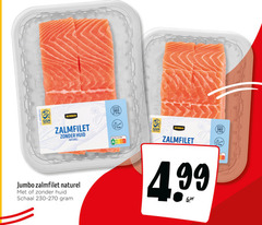  zalmfilet 2 180 jumbo min huid naturel nutri score schaal 