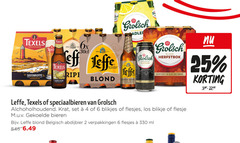  leffe texels grolsch blikjes bier speciaalbieren krat 2 4 6 25 60 330 speciaalbier skuumkoppe tarwebier blond zeebries anno 6x belgisch meesterschap citroen b blonde rijke herfstbok kanon zachtzoet rijk blikje flesje bieren abdijbier ml 