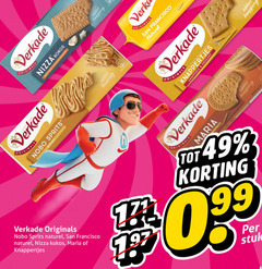  4 19 200 verkade originals nizza kokos knapperig laagje suiker nobo sprits naturel calve 100g san francisco knappertjes krokant kade enige maria biscuits stuk 