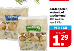  aardappelen 1 kruimige vastkokende kruimig vastkokend zakken kilo zak 