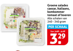 maaltijdsalade 240 boeren mix italiaanse stijl groene salades caesar italiaans komkommer tomaat schalen schaal 