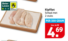  kipfilet 2 69 350 beter leven dieren bescherming schaal stuks 