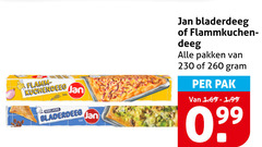  260 flamm jan bladerdeeg deeg pakken pak 