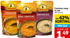  conimex soep 2 100 250 since pindasoep romige indonesische katjan rode currysoep licht pittige maleisische for ml kommen tom thaise kippensoep ommen zak soorten 