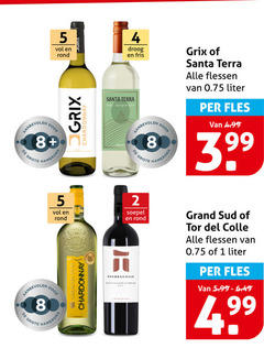  witte wijn rode 1 2 4 5 8 80 rond hamersma droog fris santa terra l flessen liter fles soepel grand colle 5.99 chardonnay 