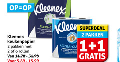  kleenex keukenpapier 1 2 6 pakken rollen flexi fast l ultra table seven absorption 