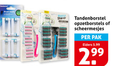  tandenborstel scheermesjes opzetborstel 25 brush heads spack shaver opzetborstels pak elders 5.99 