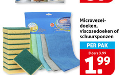  multy microfibre cloths microvezeldoekjes microvezel doeken schuursponzen pak elders 3.99 