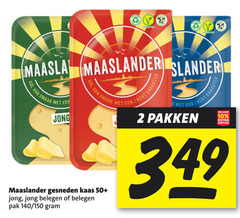  maaslander kaasplakken 2 10 jong karakter zacht gesneden kaas 50 belegen pak 140 150 pakken 