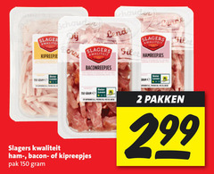  kipreepjes baconreepjes 2 150 slager schouder dij lende slagers leven bacon pak bater pakken 