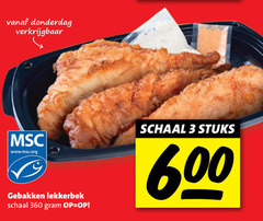  lekkerbekjes 3 360 600 www.msc.org gebakken lekkerbek schaal stuks 