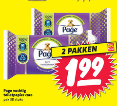  page vochtig toiletpapier 2 10 100 care pak stuks pakken 