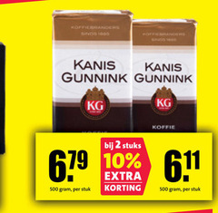  kanis en gunnink koffie 2 10 500 koffiebranders stuks stuk 