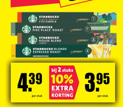  starbucks koffiecups 2 7 10 single colombia pike roast house blend blonde espresso stuks stuk 