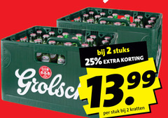  grolsch krat bier 2 25 stuks 3.99 stuk kratten 