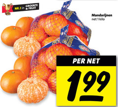  mandarijnen 1 nr.1 groente fruit kilo 
