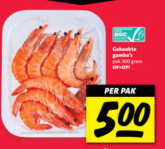  garnalen 300 500 gekookte pak 