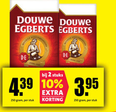  douwe egberts koffie 2 10 250 stuks stuk 
