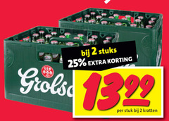 grolsch krat bier 2 25 stuks stuk kratten 