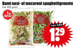  groentenpakket 2 450 bami nasi macaroni spaghettigroente zak spaghetti groente 