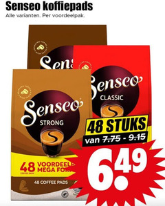  douwe egberts senseo koffiepads 48 coffee taste strong pads voordeel mega for classic stuks 