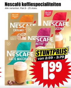  nescafe oploskoffie 8 25 koffiespecialiteiten pak stuks new same taste caramel retto latte macchiato nutri score 