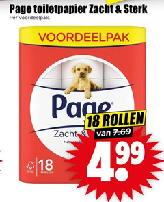  page toiletpapier 18 zacht rollen fsc 