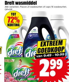  dreft wasmiddel 16 flacon wasbeurten caps new brilliant colours smart care technology extreem ultimate touch pink 