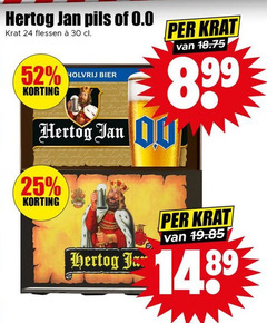  hertog jan krat bier 24 25 30 pils 0.0 flessen 