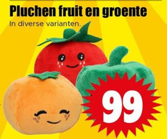  pluche en knuffels 99 pluchen fruit groente 